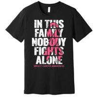 Breast Cancer Support Vintage Family Breast Cancer Awareness Premium T-Shirt