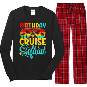 Birthday Cruise Squad Cruising Vacation Funny Crew Long Sleeve Pajama Set