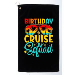 Birthday Cruise Squad Cruising Vacation Funny Crew Platinum Collection Golf Towel