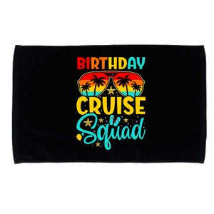 Birthday Cruise Squad Cruising Vacation Funny Crew Microfiber Hand Towel