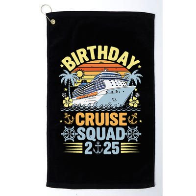 Birthday Cruise Squad 2025 Family Cruise Vacation Birthday Golf Towel