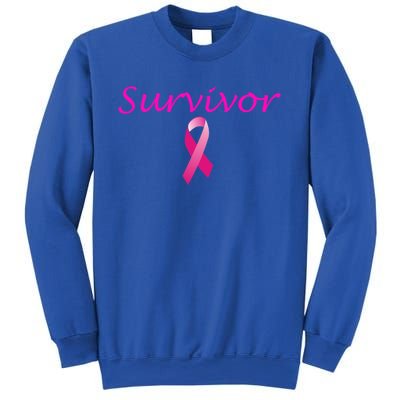 Breast Cancer Survivor Gift Pink Ribbon Support Love Sweatshirt