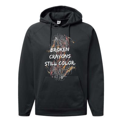 Broken Crayons Still Color Performance Fleece Hoodie