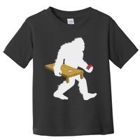 Bigfoot Cornhole Sasquatch Cryptid Bag Tossing Game Toddler T-Shirt