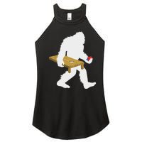 Bigfoot Cornhole Sasquatch Cryptid Bag Tossing Game Women's Perfect Tri Rocker Tank