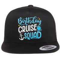 Birthday Cruise Squad Cruising Vacation Funny Crew Flat Bill Trucker Hat