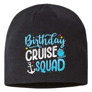 Birthday Cruise Squad Cruising Vacation Funny Crew Sustainable Beanie