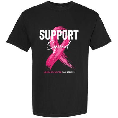 Breast Cancer Support Squad Breast Cancer Awareness Garment-Dyed Heavyweight T-Shirt