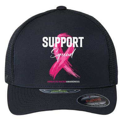 Breast Cancer Support Squad Breast Cancer Awareness Flexfit Unipanel Trucker Cap