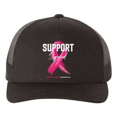 Breast Cancer Support Squad Breast Cancer Awareness Yupoong Adult 5-Panel Trucker Hat