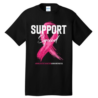 Breast Cancer Support Squad Breast Cancer Awareness Tall T-Shirt