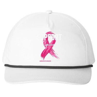 Breast Cancer Support Squad Breast Cancer Awareness Snapback Five-Panel Rope Hat