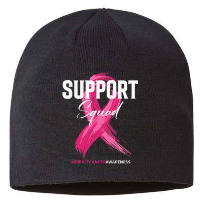 Breast Cancer Support Squad Breast Cancer Awareness Sustainable Beanie