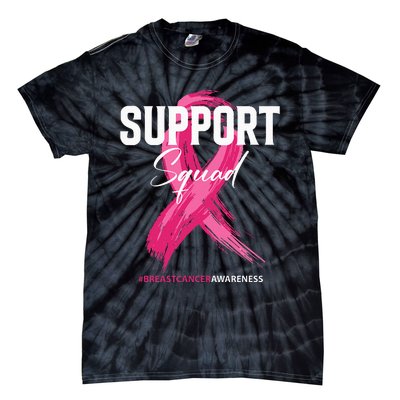 Breast Cancer Support Squad Breast Cancer Awareness Tie-Dye T-Shirt