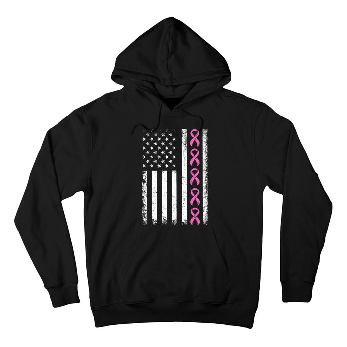 Breast Cancer s American Flag Breast Cancer Awareness Hoodie