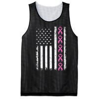 Breast Cancer s American Flag Breast Cancer Awareness Mesh Reversible Basketball Jersey Tank