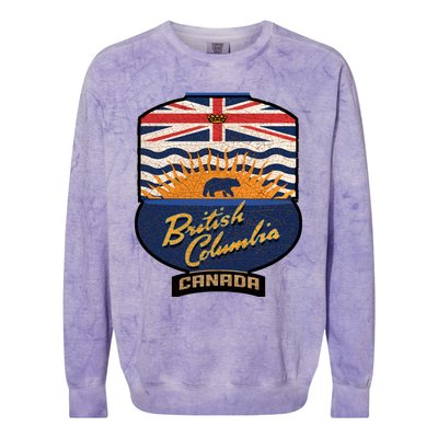 British Columbia Souvenir Colorblast Crewneck Sweatshirt