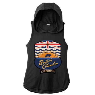 British Columbia Souvenir Ladies PosiCharge Tri-Blend Wicking Draft Hoodie Tank