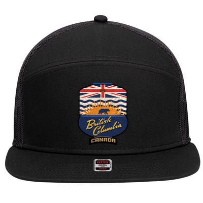 British Columbia Souvenir 7 Panel Mesh Trucker Snapback Hat