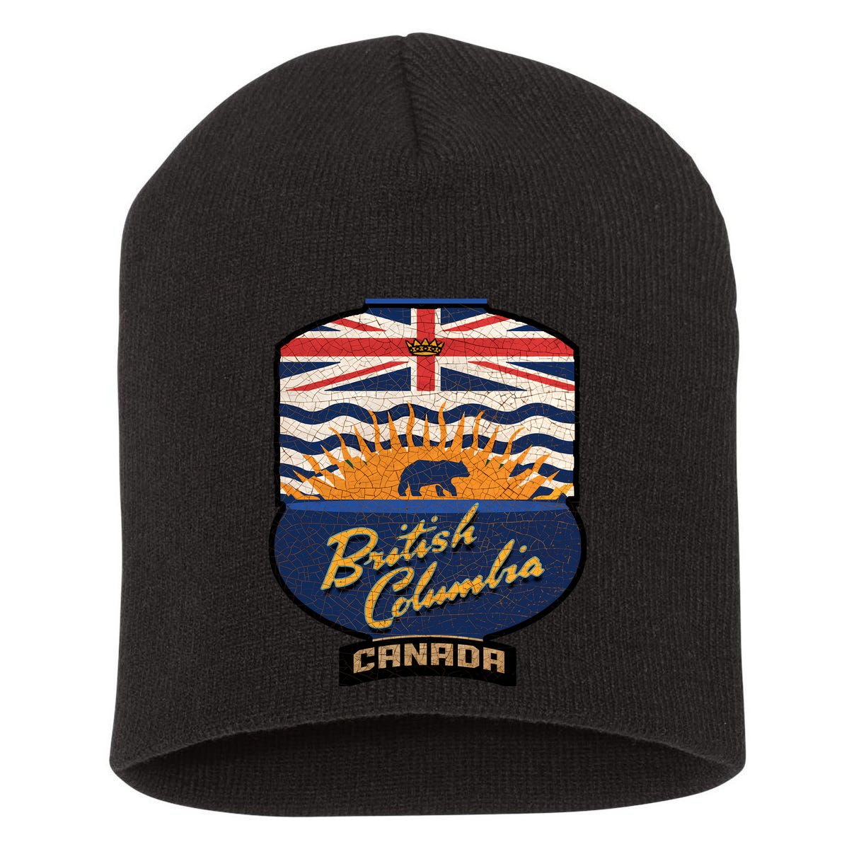 British Columbia Souvenir Short Acrylic Beanie