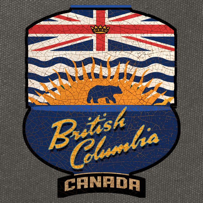 British Columbia Souvenir Cotton Canvas Backpack