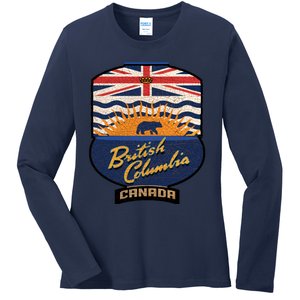 British Columbia Souvenir Ladies Long Sleeve Shirt