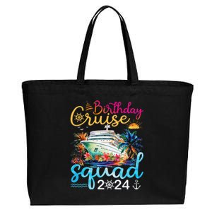 Birthday Cruise Squad 2024 Cruise Birthday Party Vacation Cotton Canvas Jumbo Tote