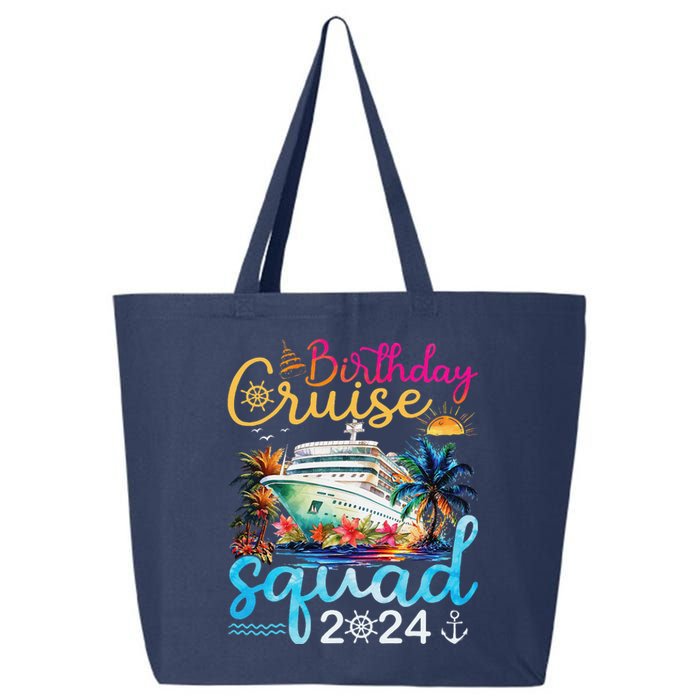 Birthday Cruise Squad 2024 Cruise Birthday Party Vacation 25L Jumbo Tote