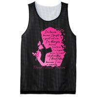 Breast Cancer Survivor Woman Pink Rose Flower Butterfly Mesh Reversible Basketball Jersey Tank