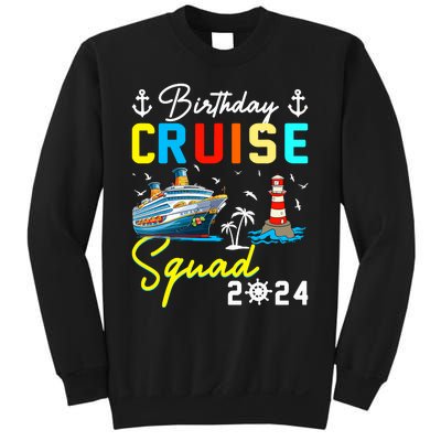 Birthday Cruise Squad 2024 Matching Cruise Ship Birthday Sweatshirt