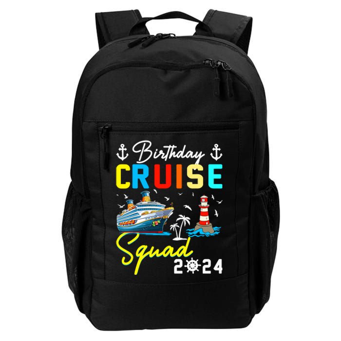 Birthday Cruise Squad 2024 Matching Cruise Ship Birthday Daily Commute Backpack