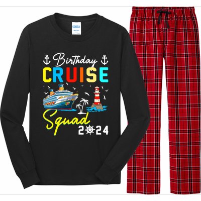 Birthday Cruise Squad 2024 Matching Cruise Ship Birthday Long Sleeve Pajama Set