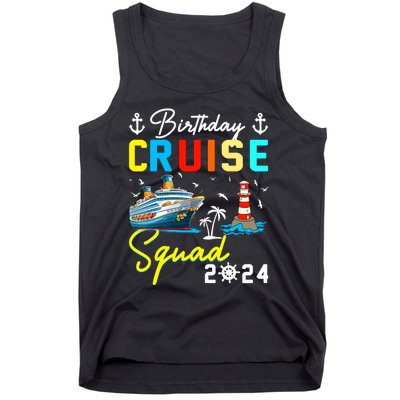 Birthday Cruise Squad 2024 Matching Cruise Ship Birthday Tank Top