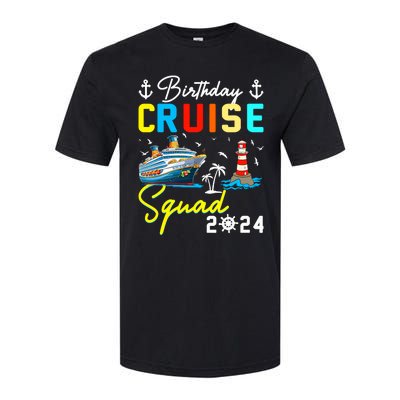 Birthday Cruise Squad 2024 Matching Cruise Ship Birthday Softstyle® CVC T-Shirt