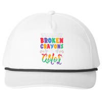 Broken Crayons Still Color Mental Health Awareness Supporter Snapback Five-Panel Rope Hat