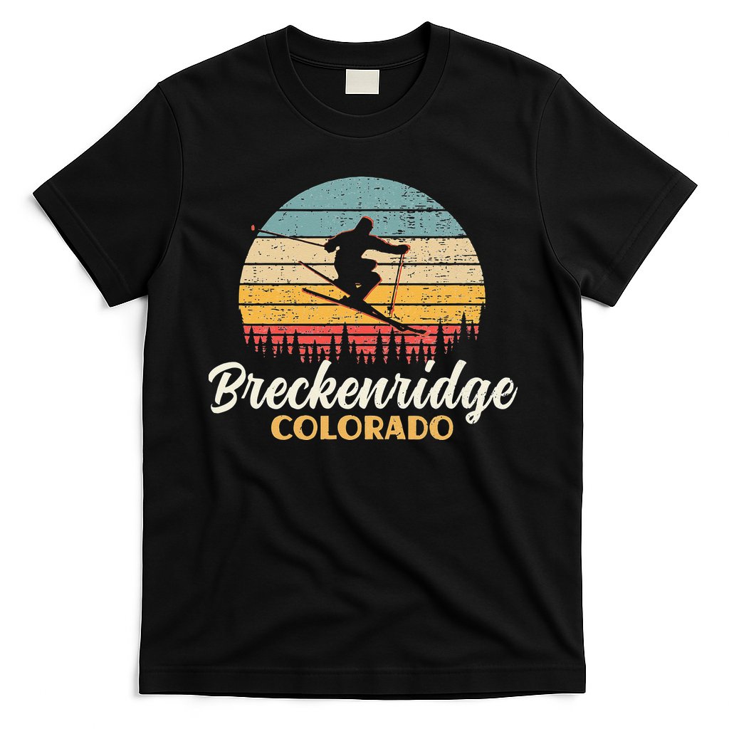 Breckenridge Colorado Skiing Vintage Mountain Ski Vacation T-Shirt