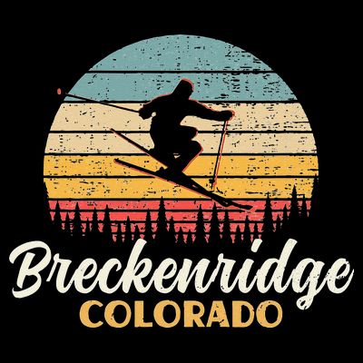 Breckenridge Colorado Skiing Vintage Mountain Ski Vacation T-Shirt