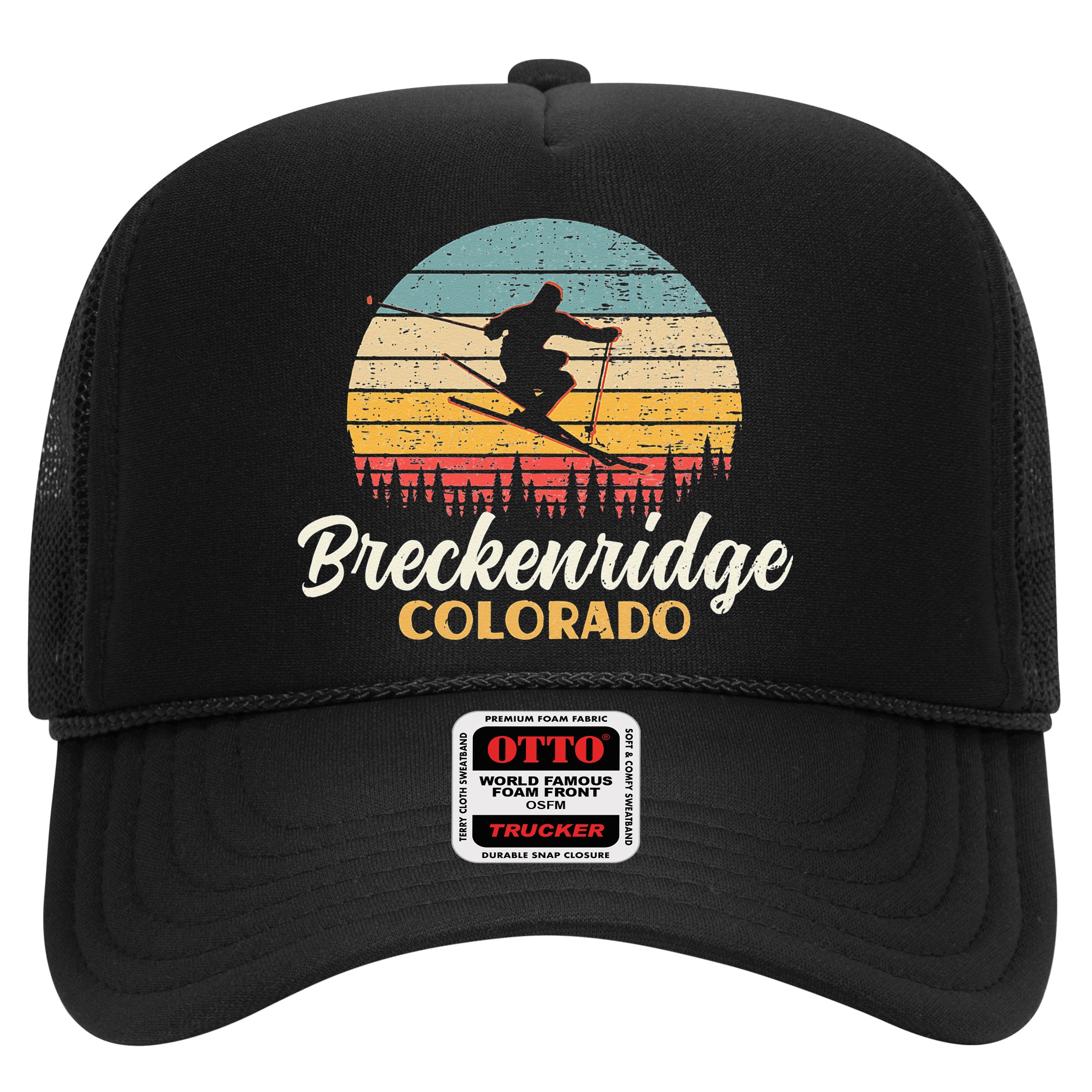 Breckenridge Colorado Skiing Vintage Mountain Ski Vacation Hat
