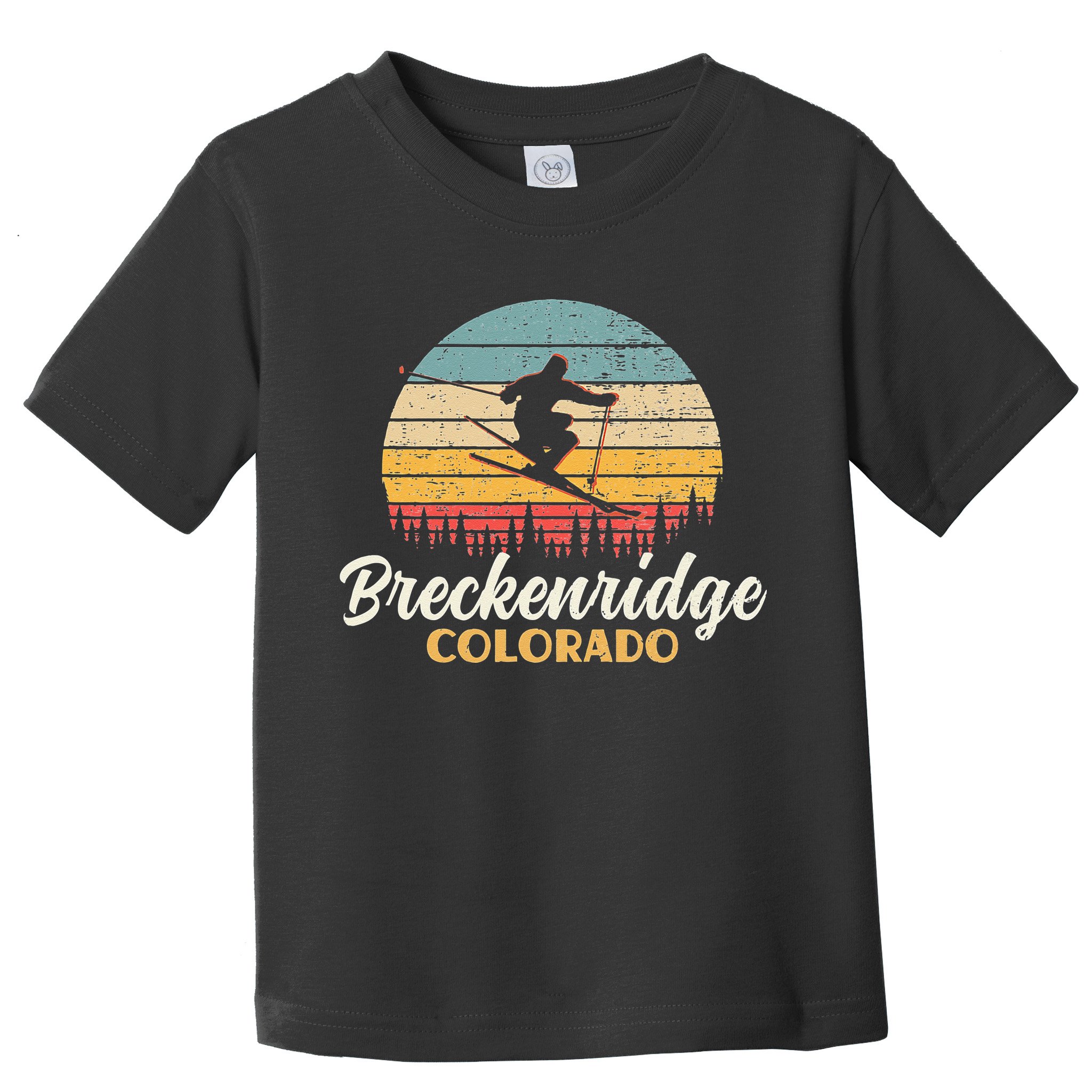 Breckenridge Colorado Skiing Vintage Mountain Ski Vacation Toddler T-Shirt