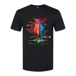 Broken Crayons Still Color Mental Health Awareness Softstyle CVC T-Shirt