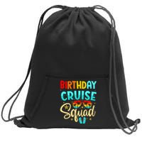 Birthday Cruise Squad Cruising Vacation Funny Crew Sweatshirt Cinch Pack Bag