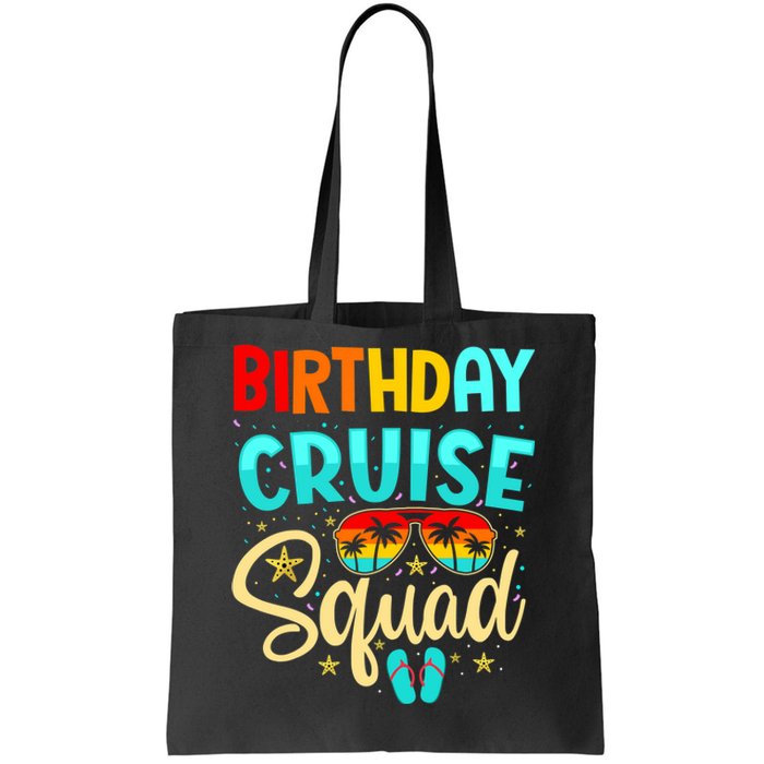 Birthday Cruise Squad Cruising Vacation Funny Crew Tote Bag