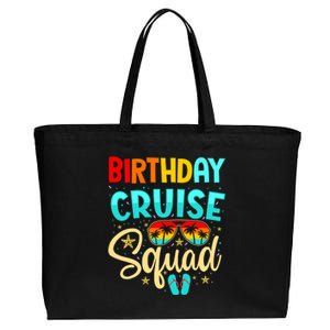 Birthday Cruise Squad Cruising Vacation Funny Crew Cotton Canvas Jumbo Tote