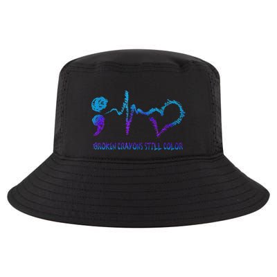 Broken Crayons Still Color Suicide Prevention Awareness Cool Comfort Performance Bucket Hat