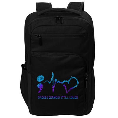 Broken Crayons Still Color Suicide Prevention Awareness Impact Tech Backpack