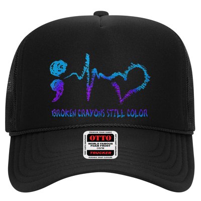 Broken Crayons Still Color Suicide Prevention Awareness Trucker Hat