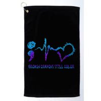 Broken Crayons Still Color Suicide Prevention Awareness Golf Towel