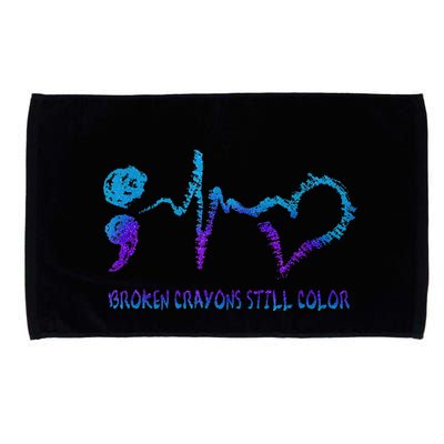 Broken Crayons Still Color Suicide Prevention Awareness Microfiber Hand Towel