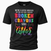 Broken Crayons Still Color Mental Health Awareness Supporter Cooling Performance Crew T-Shirt