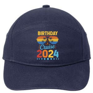 Birthday Cruise Squad Birthday Party Cruise Squad 2024 7-Panel Snapback Hat